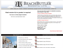 Tablet Screenshot of beachbutlercargolifts.com